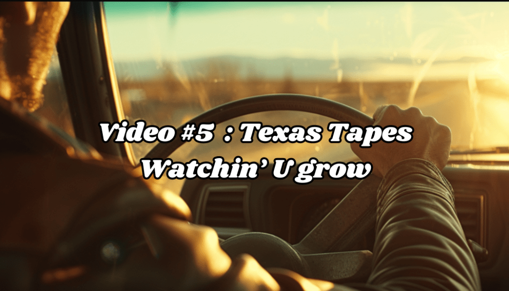 #Video 5# Texas Tapes : Watchin’ U grow